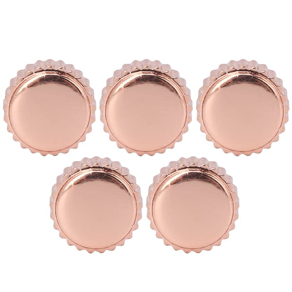 5 stk. Professionel Urkrone Udskiftning Rosaguld Stål Ur Reservedele til Urmager 6mm / 0.24in