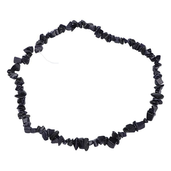 Natursten Perler til Smykkefremstilling Uregelmæssige Perler DIY Halskæde Armbånd Håndværk Fremstilling Tilbehør Blå Sandsten