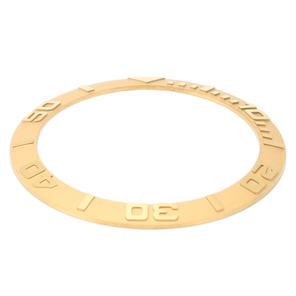 Klocka Bezel Insert 38mm Keramisk Präglad Siffra Klocka Bezel Ring Ersättningstillbehör Delar för Reparation Guld