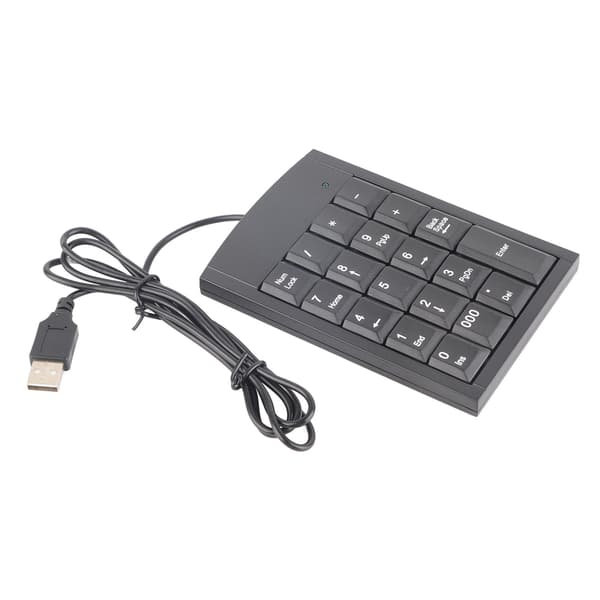 Bærbar Mini USB Numerisk Tastatur for Laptop