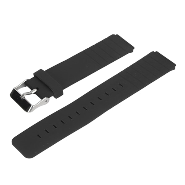 Ersättningsarmband Justerbart Mjukt Snabbfäste Tillbehör Klockarmband för T1 Svart