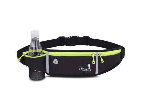 Fanny Pack for løping, lett justerbart løpebelte med elastisk bånd, løpeveske, mobilholder, tilbehør for iPhone, Samsung, Runn