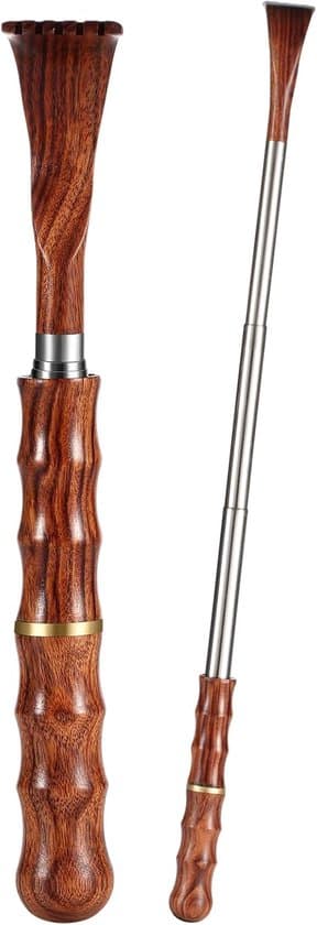 Back Scratcher Extendable-Back Scratcher-Extendable Back Scratcher-Portable Extendable Back Scratcher with Wooden Handle-Relieves Itching in Men and Women