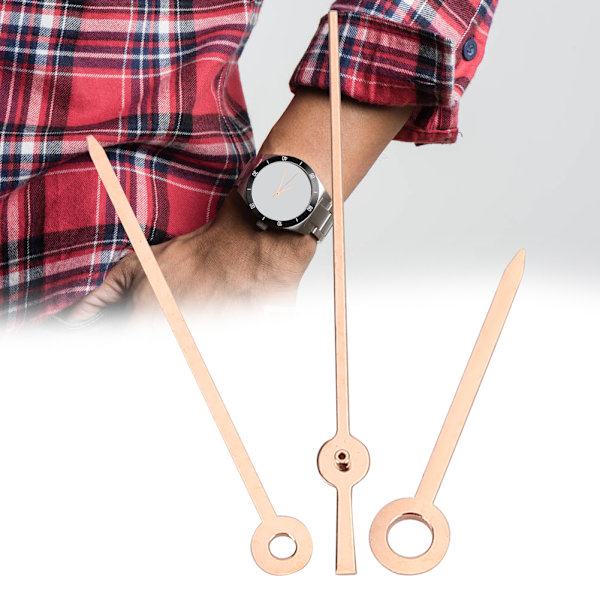 Herrklocka Timme Minut Sekund Visare Klockvisare Passar för F05.111 Urverk (Roséguld)