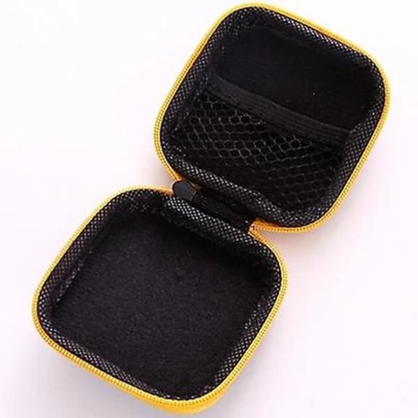 5 dele In Ear Bud Hovedtelefon Headset Etui Minilager Bæretaske med karabinhager