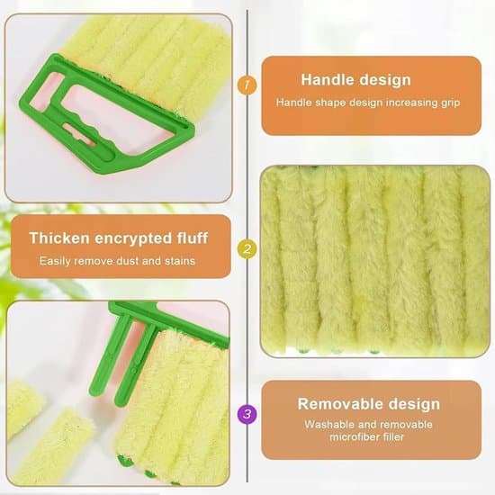 Blind Cleaning Brush - Removable Multifunctional Air Conditioner Vent Cleaner - Eco-Friendly