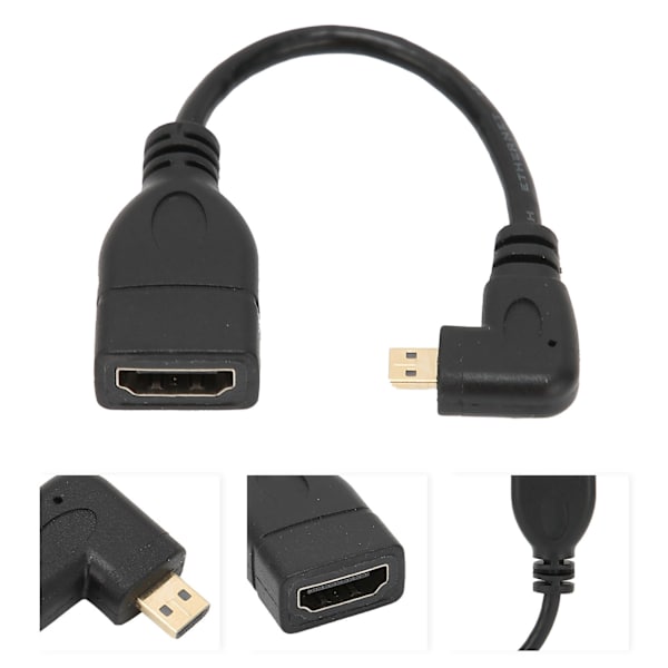 HD Multimedia Interface till HD Multimedia Interface Kabel Vinkeladapterkabel för HDTV