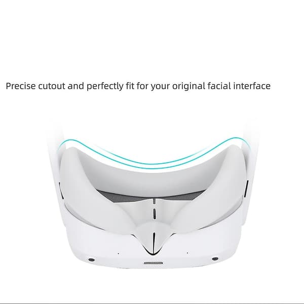 VR Silikone-interfacebeskyttelse til Pico 4 VR-headset Anti-lækage VR Silikonepude Lysblokerende cover - WELLNGS