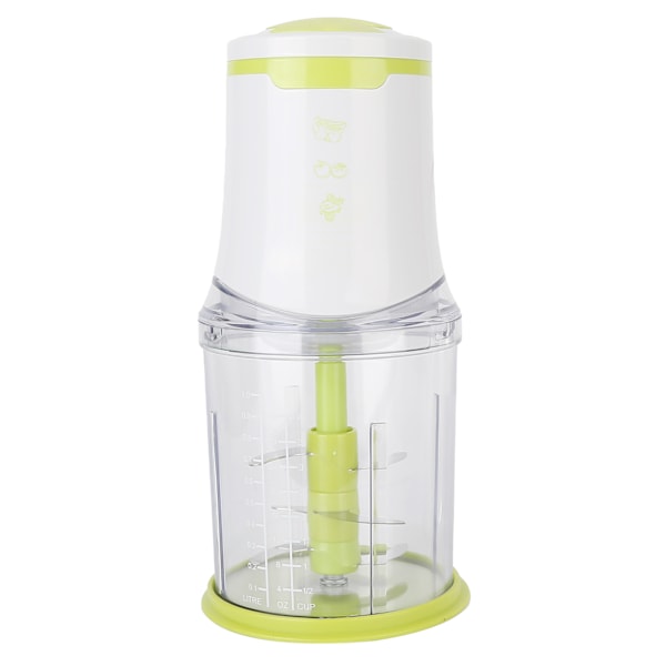 1L Food Chopper Processor Electric Meat Masher Mini Garlic Chopper Portable Garlic Mincer for Pepper Chili Fruit Vegetable Meat