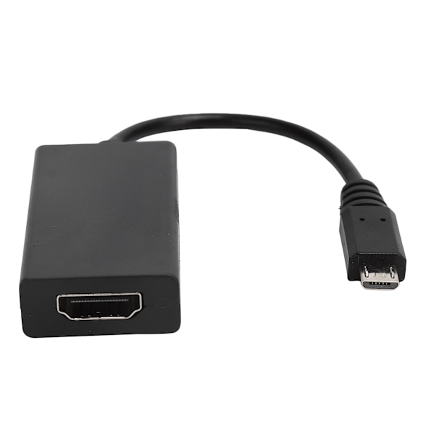 HD-videoadapterikaapeli, musta, Micro USB 1080P -laturi puhelimesta projektoriin