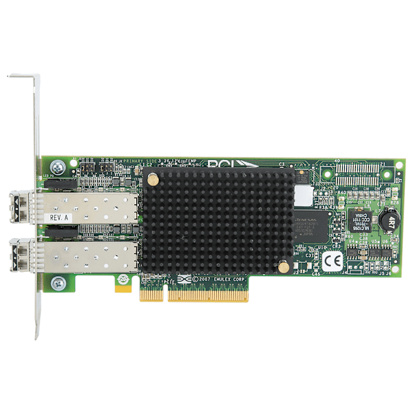För EMULEX LPE12002 FC HBA PCle 2.0 8G PCl E Dual Port Fiber Channel-kort HBA-kort
