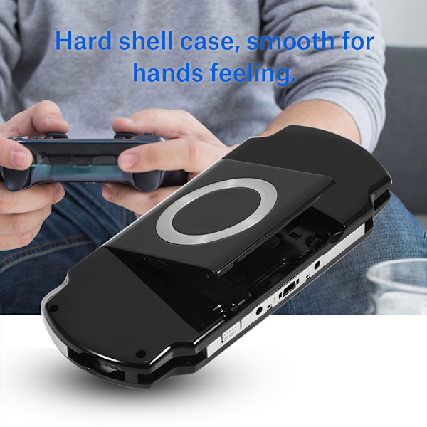 Udskiftningsbeskyttende Spillekonsol Hårdt Etui Cover Reparationssæt til SONY PSP 2000 Sort