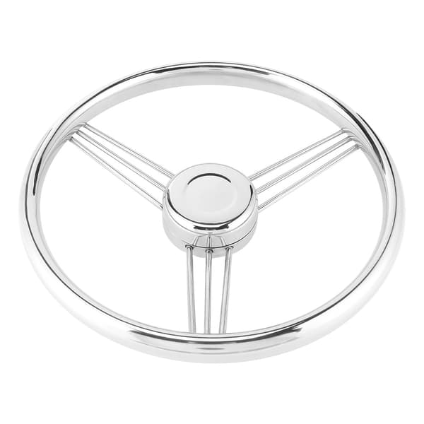 13-1 / 2 tommer 9-eget marinebådsrat rustfrit stål 15 ° yacht poleret tilbehør