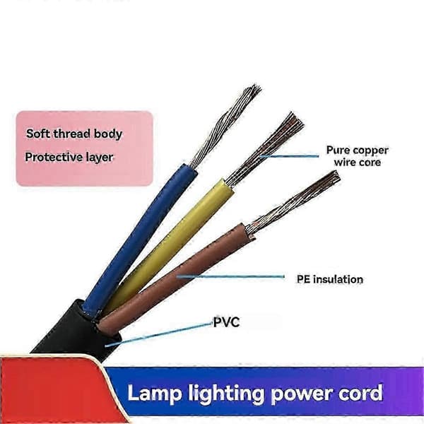 Strømkabel Powercon-kontakt Scenelys 3-leder 1,2M strømkabel DMX512-lampe LED-lampe E Black