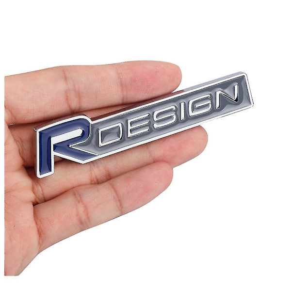 Volvo R Design Blue Silver Grill Badge Boot Emblem Xc60 V70