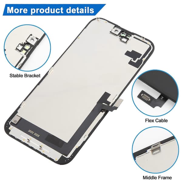 kompatibel med iPhone 16 Plus HD+ Incell-skærm Not Specified