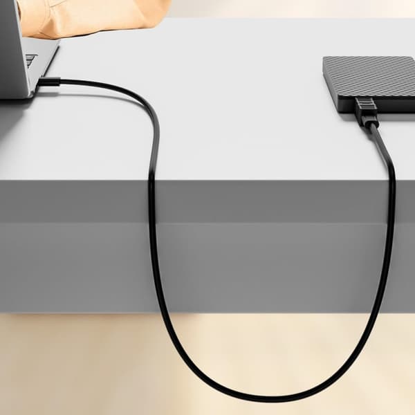 2 stk. USB 3.0 B han til C hun adapter, USB3.0 printeradapter printerstik til printere, scannere, harddiske