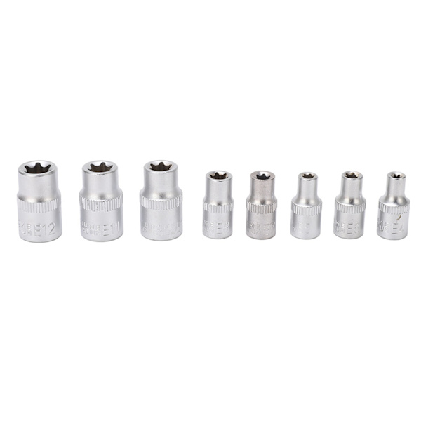 14-dels E-typ Torx-stjärnbitsats E4‑E24 1/4\" 3/8\" 1/2\" Drivverktygsset