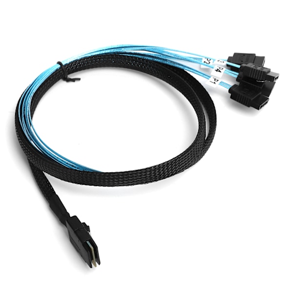 Mini SAS 36Pin Uros SFF‑8087 - 4 SATA 7Pin Naaras Kaapeli Mini SAS Isäntä Sisäinen Kaapeli