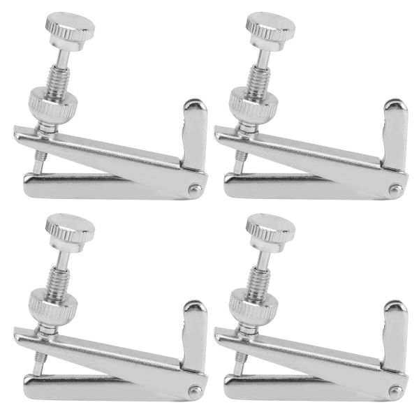 4 st Violin Finjusterare 3/4‑4/4 Cellodelar Strängverktyg Ersättningsinstrument Tillbehör Silver