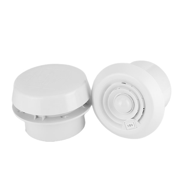 12V Kattotuuletin 4000R/min LED-ilmastointiritilä Pyöreä asuntoautoille, matkailuautoille, perävaunuille ja pakettiautoille