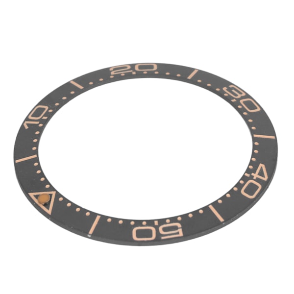 Keramisk Klockring Bezel 38mm Klockring Insats Ersättningsdelar Tillbehör för Urmakare Grå Bas Sandblästrad