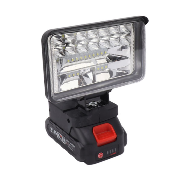 LED Arbetslampa Super Stark Brett Område MT-Gränssnitt Roterande Lamphuvud 1500mAh Utomhus LED Strålkastare EU-Kontakt 100‑240V 4 Tum
