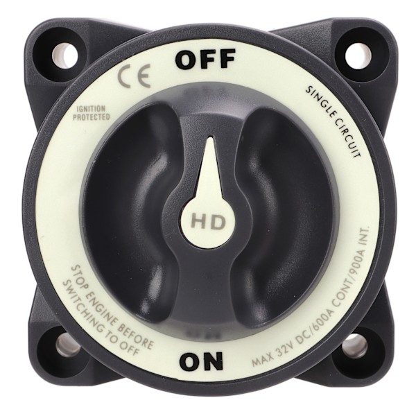 Marine Master -akkuvirtakytkin 600A 32V Yksipiirinen ON/OFF Virrankatkaisukytkimellä Veneille, RV:lle