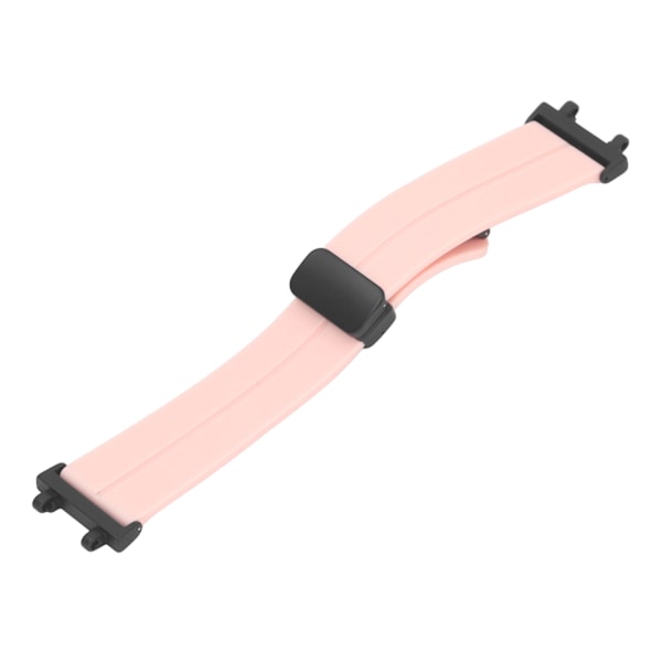 Silikonrem til Amazfit T Rex 2 med Hurtigudløsning Magnetisk Foldbar Spænde Armbånd til Fitness Pink