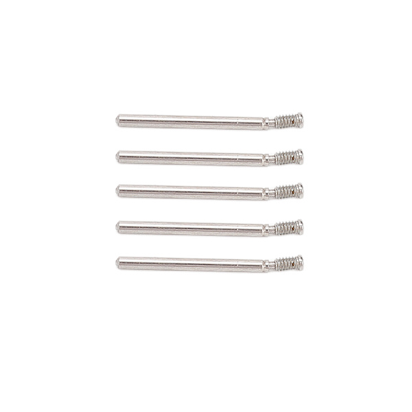 5 st Klockarmbands Skruvstift Professionell Klockarmbands Skruvrör Reparationsverktyg Tillbehör för Urmakare 0.66 X 0.05in M0.06in