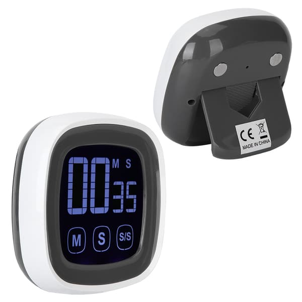 Digital Kitchen Timer Large Screen Loud Alarm BBQ Countdown Reminders Household Stopwatch with Magnet 0.2