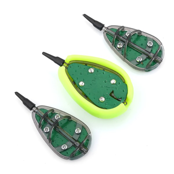 Karpfiske Beten Matare Form Set Enhet Fiskematare Verktyg 30/40/50/60g Fisketillbehör (30g+40g+50g)