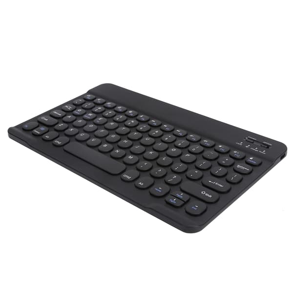 Trådløst Bluetooth Tastatur Tablet Smartphone Computertilbehør Rund Hætte 10inSort