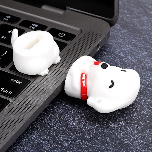 Tegneserie U Disk PVC Materiale USB Lille Hundemønster Flash Pen Drive Sød Hukommelsespind 16G