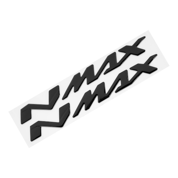 Par MC-emblemmärken 3D-dekaler för Yamaha NMAX155 125 Svart
