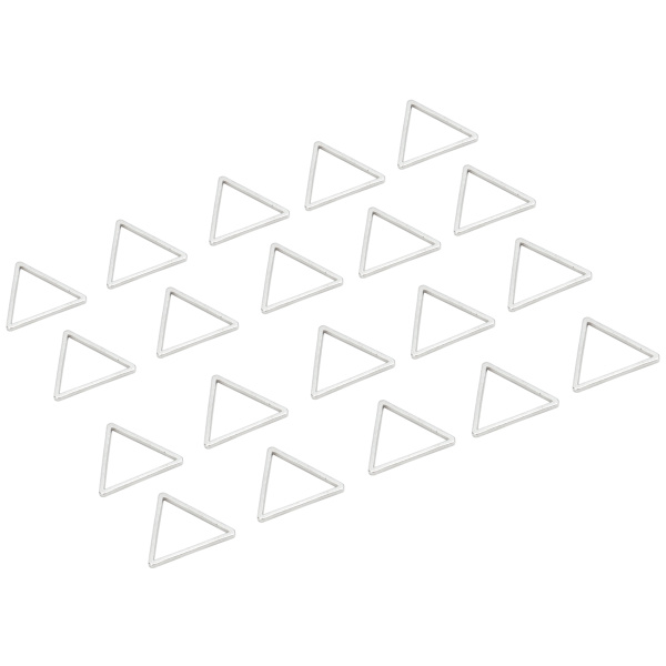 20 stk. Geometrisk Uthult Anheng DIY Håndverk Smykker Øredobber Lagetilbehør (15mm Triangler)