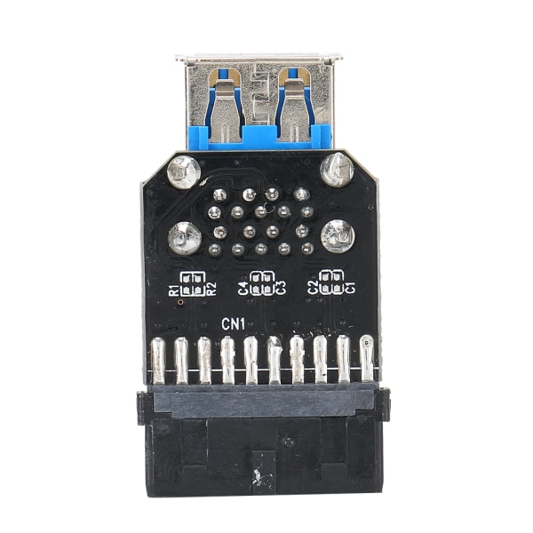 19PIN til 2-Port USB 3.0 Adapter Konverter Sort ABS Computerudstyr Tilbehør