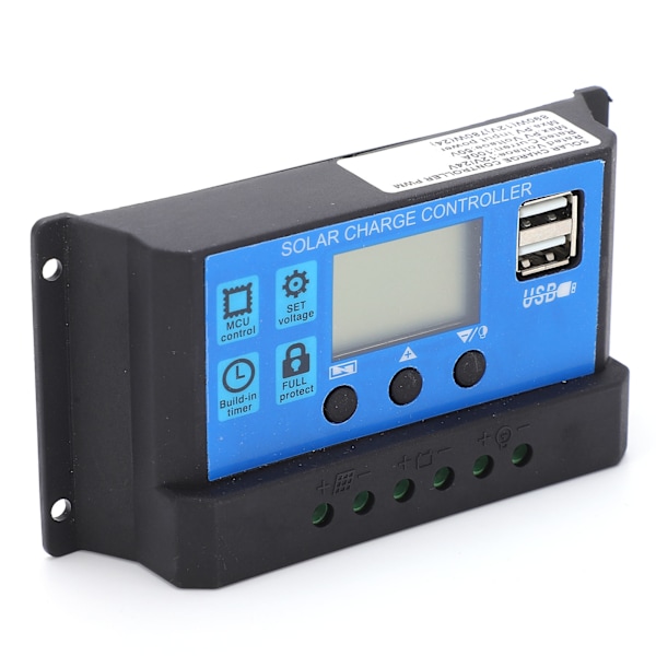 Automatisk Solcelleladningsregulator MPPT PMW Stor Effekt 5V 3A USB Udgang LCD HD Display