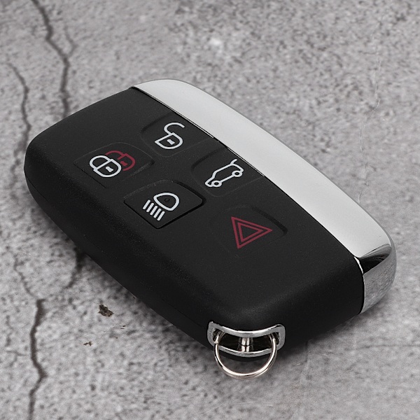 Fjernbetjening Smart Nøgleholder Case 5 Knapper Cover Glans Trim Passer til Land Rover Lr4