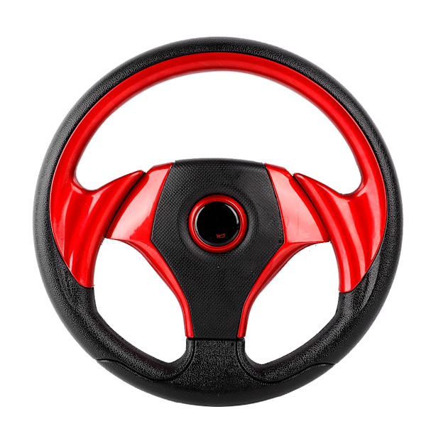 13 tum 320 mm Universal PU-läder Bil Sport Racing Drift Rattratt Röd