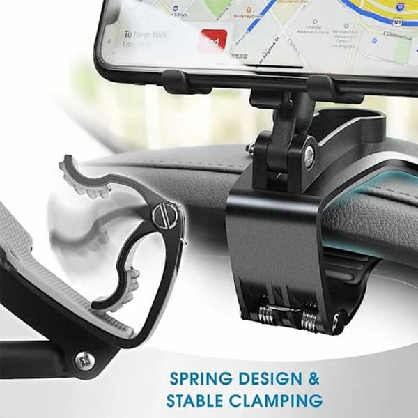 [Black Dashboard] Multifunctional Car Mobile Phone Holder Rotating Navigation Bracket