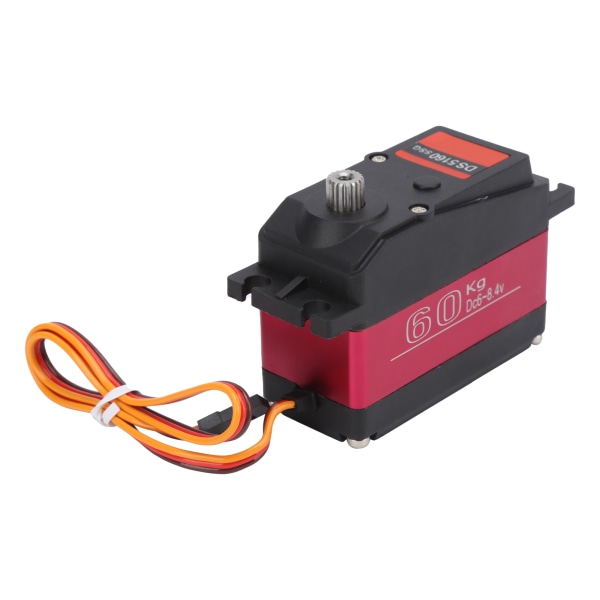 60KG Digital Servo Rustfritt Stål Gear Stort Dreiemoment Høyhastighets Servoer for RC Bil Skip Robot