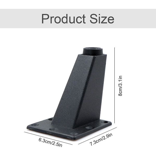 Justerbare møbelbordben - sett på 4, 8x7,6 cm, solide og slitesterke