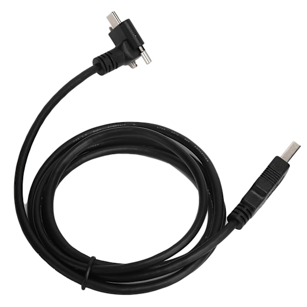 USB 3.1 Type‑C till USB 3.0 Datakabel 90 Graders Låsskruv Anslutningskabel Adapter Konverteringssladd 120cm