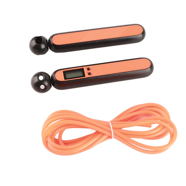 Digital Hopprep med Räknare för Fitness Kroppsskulptering Orange Lång Rep
