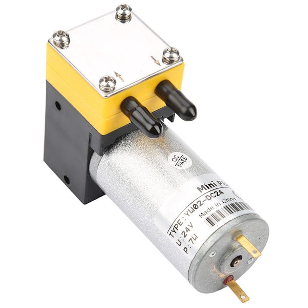 24V 0.4-1L/min Miniatyr Membranpumpe Vakuumpumpe For Luft/Væske