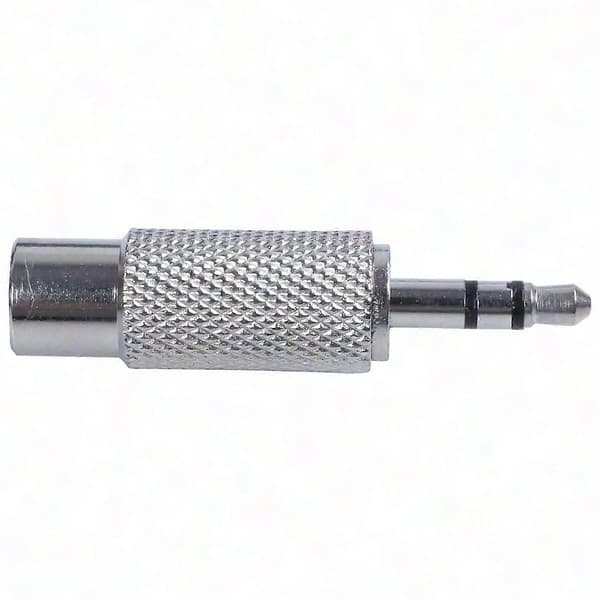 4x 3,5 mm han til RCA hun stereo lydadapter, sølv