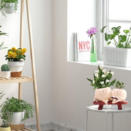 Ansiktsblomkruka - Söt planteringskärl - Växtdekoration - Glad smiley-design - 18 cm längd - Ej specificerad