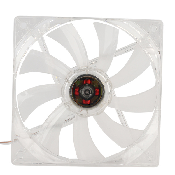 12 cm USB LED Transparent Farverig Lys Køleventilator PC Computer CPU Køleventilator