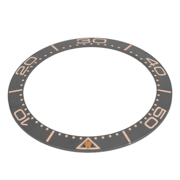 Keramisk Klockring Bezel 38mm Klockring Insats Ersättningsdelar Tillbehör för Urmakare Grå Bas Sandblästrad